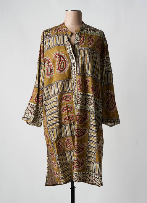 Robe mi-longue marron DIEGA femme