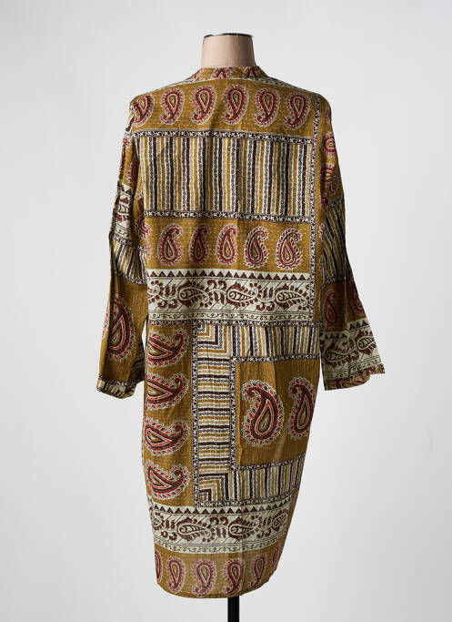 Robe mi-longue marron DIEGA femme