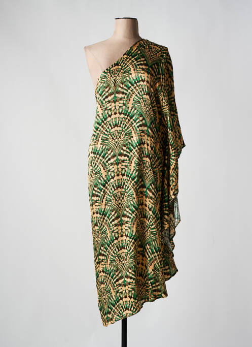 Robe mi-longue vert BELLEROSE pour femme