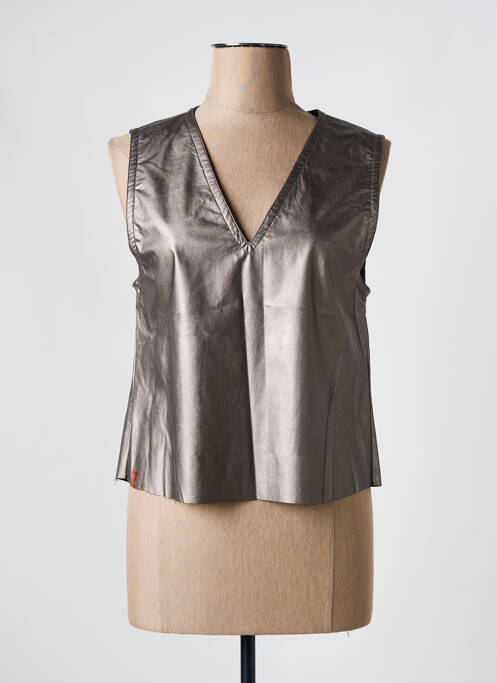 Top argent MAEVY pour femme