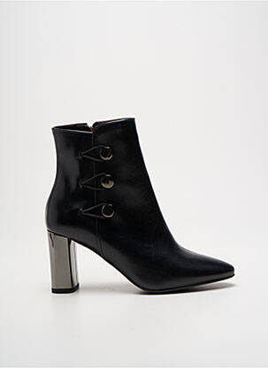 Bottines/boots matière lisse talon de 7 à 9cm noir PERLATO femme