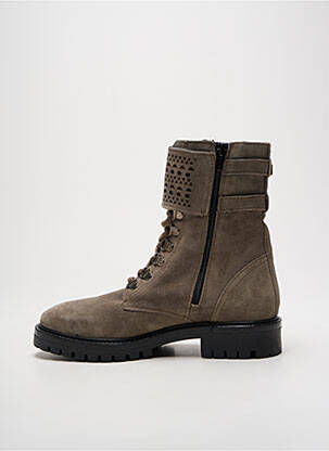 Bottines/boots nubuck talon plat jusqu'à 3cm gris ALPE femme
