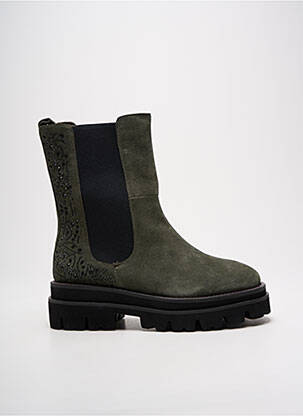 Bottines/boots talon bas talon de 4 à 6cm vert ALMA EN PENA femme