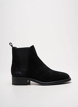 Bottines/boots nubuck talon plat jusqu'à 3cm noir ALPE femme