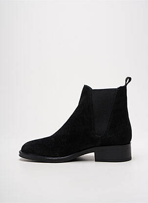 Bottines/boots nubuck talon plat jusqu'à 3cm noir ALPE femme