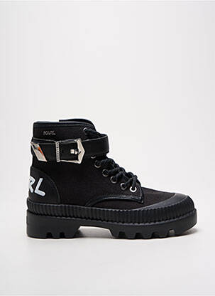 Bottines Plateforme Karl Lagerfeld Pour Femme - Taille 37, Cuir Noir, Neuves Dans Leur Boîte