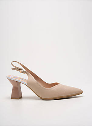 Escarpins fermeture boucle(s) talon de 7 à 9cm beige LODI LOVE femme