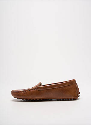 Mocassins matière lisse talon plat jusqu'à 3cm marron BOBBIES femme