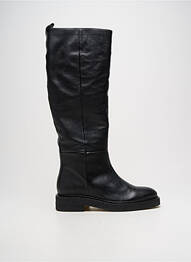 Bottes tissage satiné talon de 4 à 6cm noir BILLIBI femme