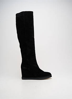 Bottes nubuck talon de 7 à 9cm noir BILLIBI femme