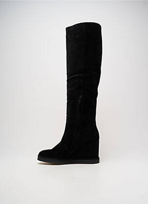 Bottes nubuck talon de 7 à 9cm noir BILLIBI femme