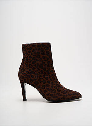 Bottines/boots bout pointu talon de 7 à 9cm marron FREE LANCE femme