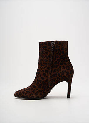 Bottines/boots bout pointu talon de 7 à 9cm marron FREE LANCE femme