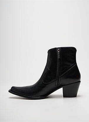 Bottines/boots matière lisse talon de 4 à 6cm noir FREE LANCE femme
