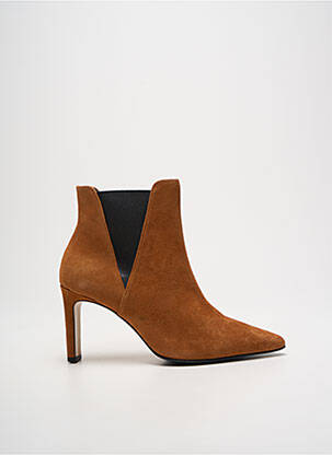 Bottines/boots bout pointu talon de 7 à 9cm marron HOGL femme