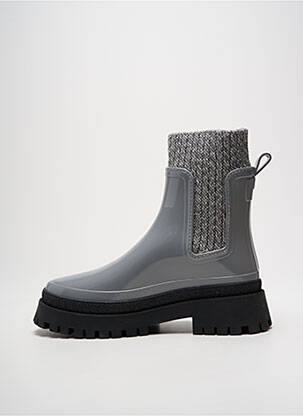 Bottines/boots matière lisse talon de 4 à 6cm gris LEMON JELLY femme