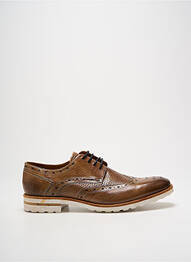 Derbies tissage satiné talon bas marron MELVIN & HAMILTON homme