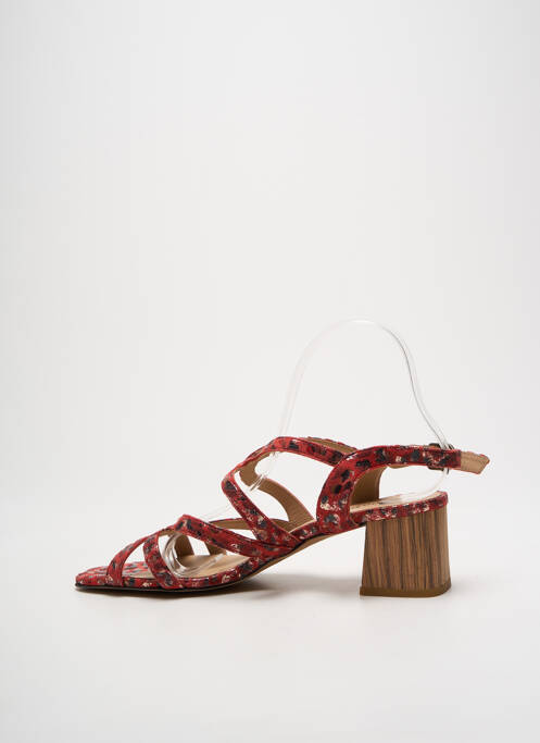 Sandales/Nu pieds rouge QOO TUM pour femme