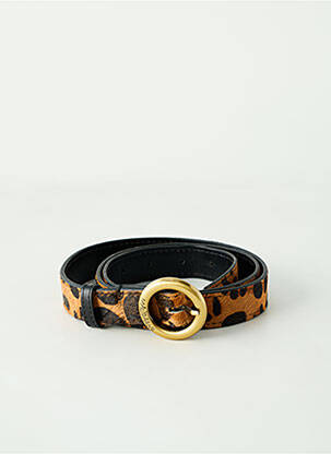 Ceinture effet matière satinée marron MALIPARMI femme