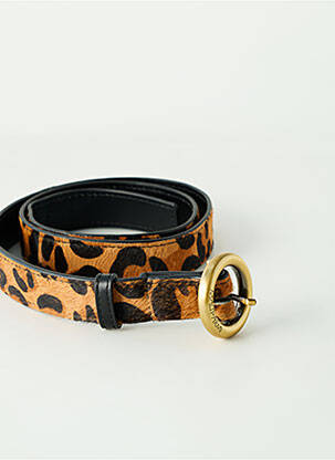 Ceinture effet matière satinée marron MALIPARMI femme
