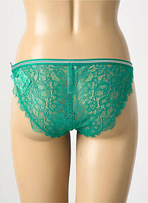 Culotte effet matière satinée vert LOVE STORIES femme