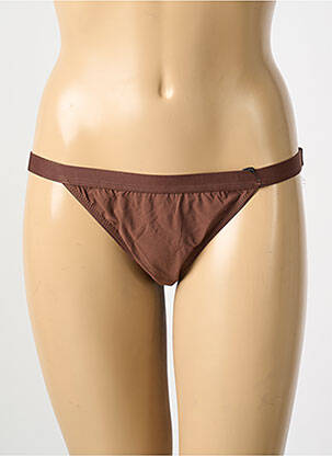 Culotte stretch marron LOVE STORIES femme