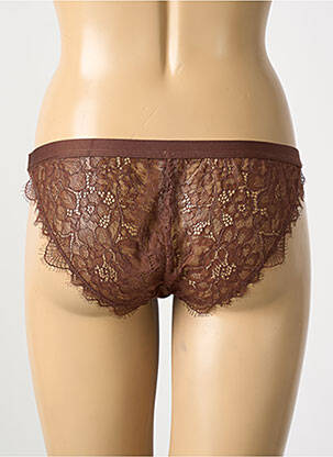 Culotte stretch marron LOVE STORIES femme