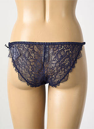 Culotte tissage dentelle bleu LOVE STORIES femme