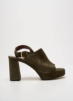 Sandales/nu pieds talon bottier talon de 7 à 9cm vert ANONYMOUS femme