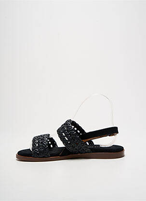 Sandales/nu pieds matière lisse talon plat jusqu'à 3cm noir ANONYMOUS femme