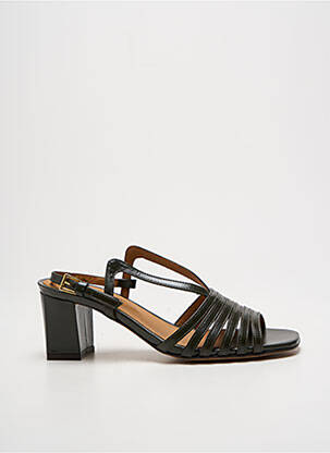 Sandales/nu pieds matière lisse talon de 4 à 6cm vert ANTHOLOGY femme