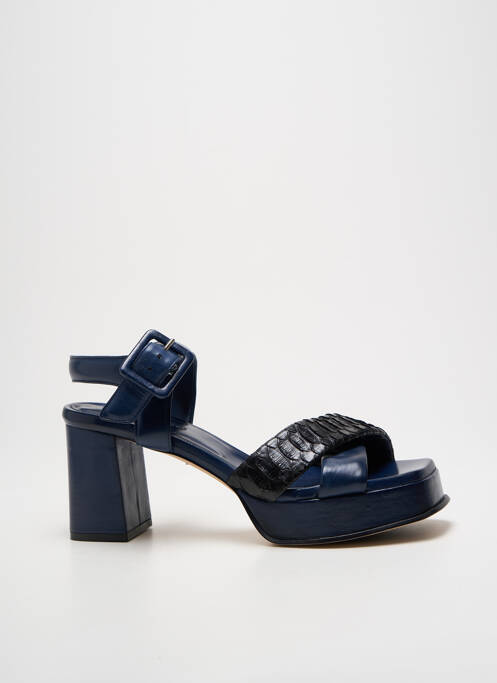 Sandales/Nu pieds bleu LORENZO MASIERO pour femme