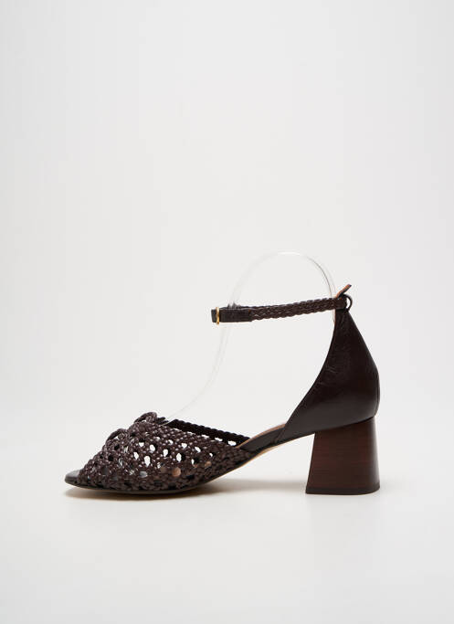 Sandales/Nu pieds marron ANONYMOUS pour femme