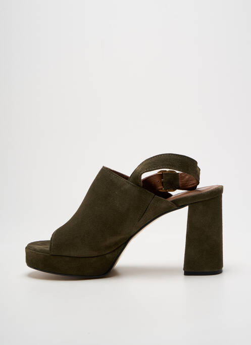 Sandales/Nu pieds vert ANONYMOUS pour femme