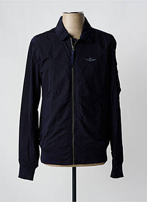 Veste casual col chemisier bleu AERONAUTICA homme