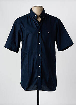 Chemise manches courtes coupe droite bleu EDEN PARK homme