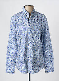 Chemise manches longues coupe droite bleu EDEN PARK homme