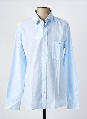 Chemise manches longues coupe droite bleu EDEN PARK homme