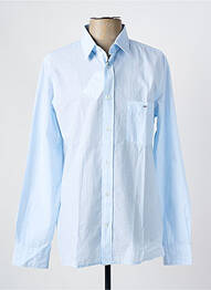 Chemise manches longues coupe droite bleu EDEN PARK homme