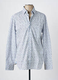 Chemise manches longues coupe droite bleu EDEN PARK homme