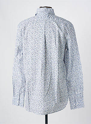 Chemise manches longues coupe droite bleu EDEN PARK homme