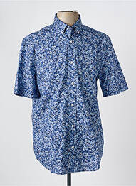 Chemise manches courtes coupe droite bleu EDEN PARK homme