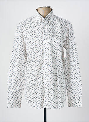Chemise manches longues imprimé fantaisie blanc EDEN PARK homme