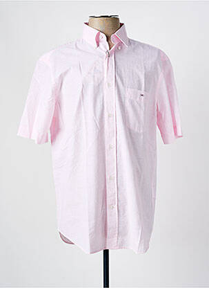 Chemise manches courtes coupe droite rose EDEN PARK homme