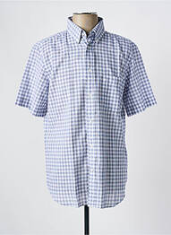 Chemise manches courtes coupe droite bleu EDEN PARK homme