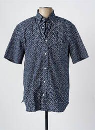 Chemise manches courtes imprimé fantaisie bleu EDEN PARK homme