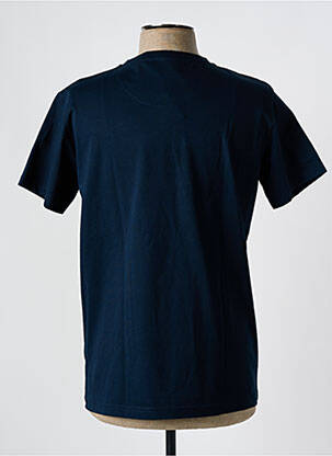 T-shirt broderie manches courtes bleu MAISON FT homme