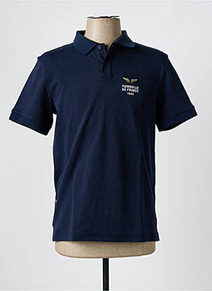 Polo coupe droite manches courtes bleu PATROUILLE DE FRANCE homme