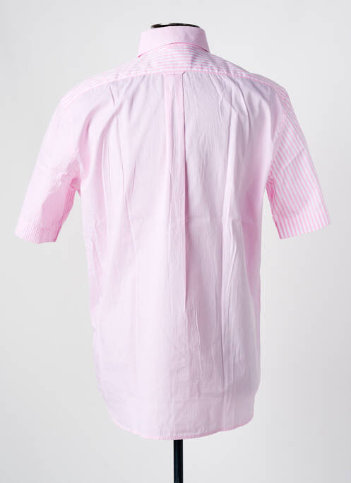 Chemise manches courtes coupe droite rose EDEN PARK homme