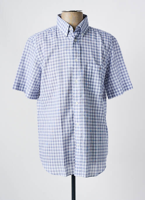 Chemise manches courtes bleu EDEN PARK pour homme